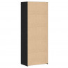 Highboard 2 pcs Czarny Dąb 70 x 42,5 x 185 cm