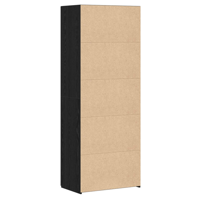 Highboard 2 pcs Czarny Dąb 70 x 42,5 x 185 cm