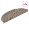 Maty na schody samoprzylepne sizal-look 30 szt. 65x21x4 cm