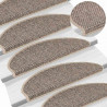 Maty na schody samoprzylepne sizal-look 30 szt. 65x21x4 cm