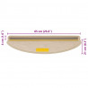 Maty na schody samoprzylepne sizal-look 30 szt. 65x21x4 cm