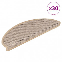 Maty na schody samoprzylepne sizal-look 30 szt. 65x21x4 cm