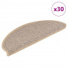 Maty na schody samoprzylepne sizal-look 30 szt. 65x21x4 cm