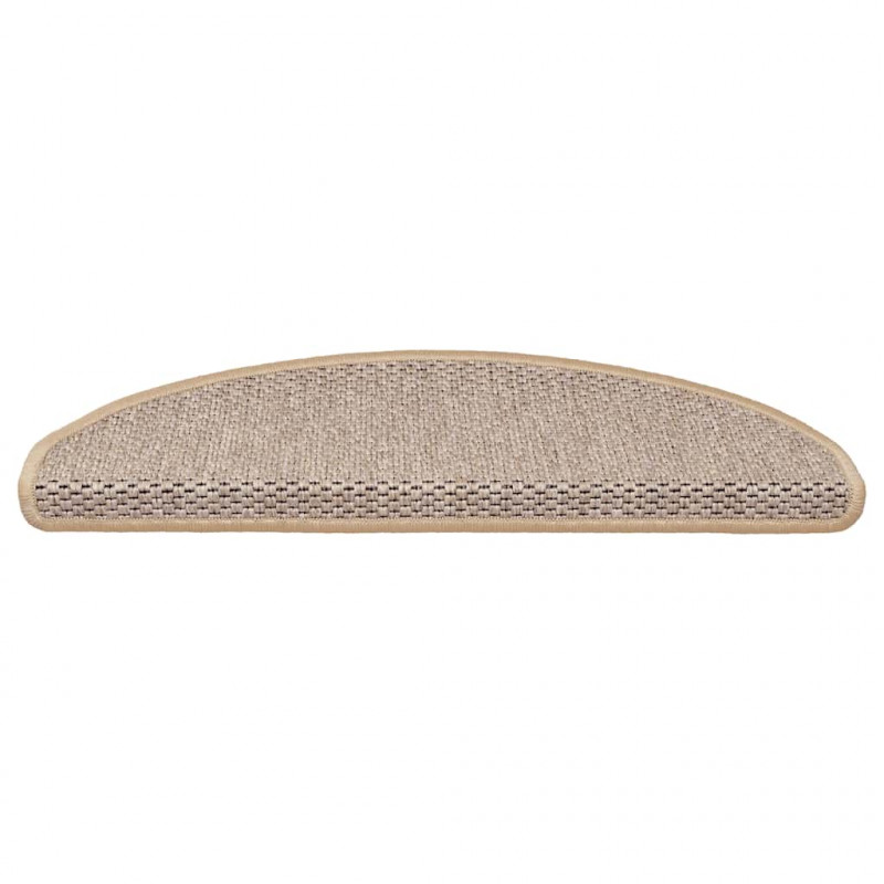 Maty na schody samoprzylepne sizal-look 30 szt. 65x21x4 cm