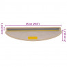 Maty na schody samoprzylepne sizal-look 30 szt. 65x21x4 cm