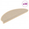 Maty na schody samoprzylepne sizal-look 30 szt. 65x21x4 cm