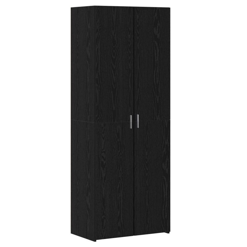 Highboard Czarny dąb 70 x 42.5 x 185 cm Materiał drewnopochodny