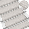 Maty na schody samoprzylepne Sisal-Look 30 szt. 65x21x4 cm