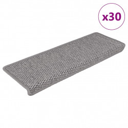 Maty na schody samoprzylepne sizal-look 30 szt. 65x21x4 cm