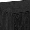 Highboard Czarny dąb 70 x 42.5 x 185 cm Materiał drewnopochodny