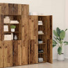 Highboard 2 pcs Stare drewno 80 x 42 x 185 cm