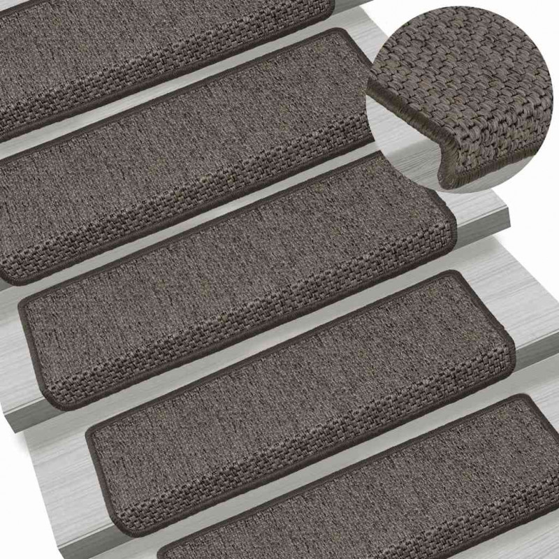 Maty na schody samoprzylepne Sisal-Look 30 szt. 65x21x4 cm