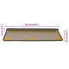 Maty na schody samoprzylepne Sisal-Look 30 szt. 65x21x4 cm