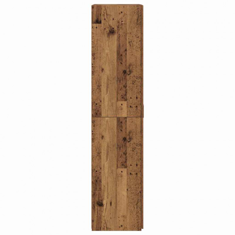 Highboard 2 pcs Stare drewno 80 x 42 x 185 cm