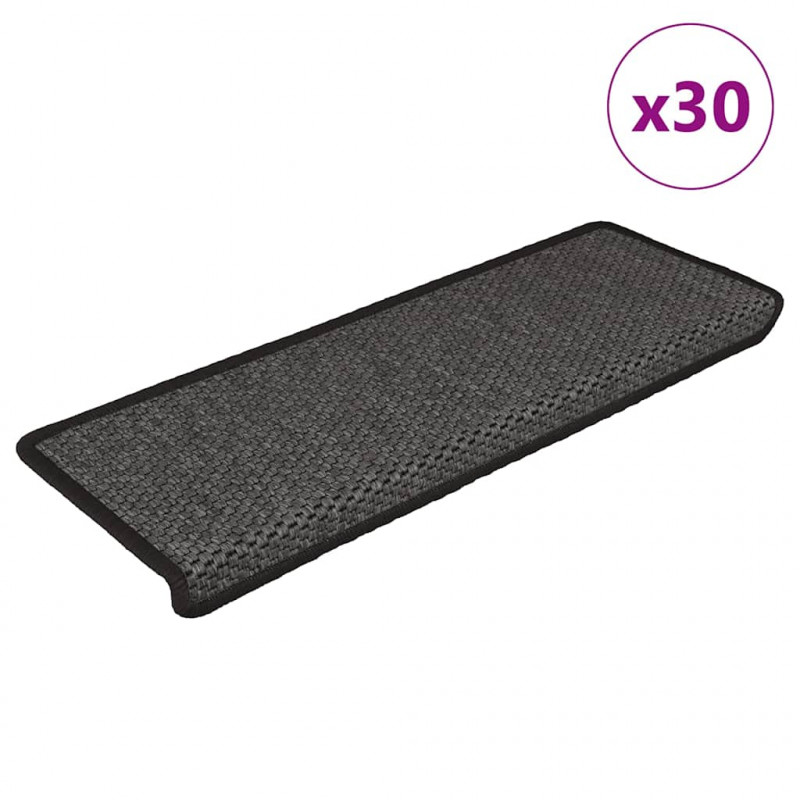 Maty na schody samoprzylepne Sisal-Look 30 szt. 65x21x4 cm