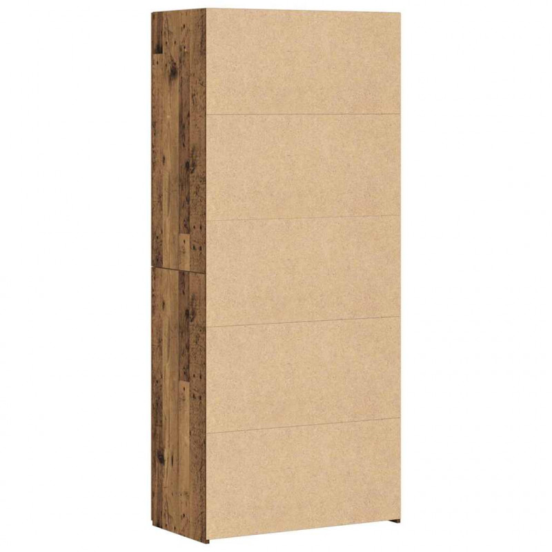 Highboard 2 pcs Stare drewno 80 x 42 x 185 cm