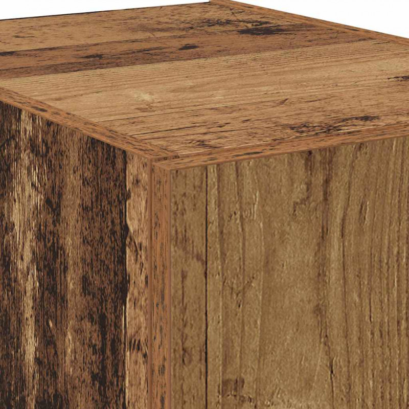 Highboard 2 pcs Stare drewno 80 x 42 x 185 cm