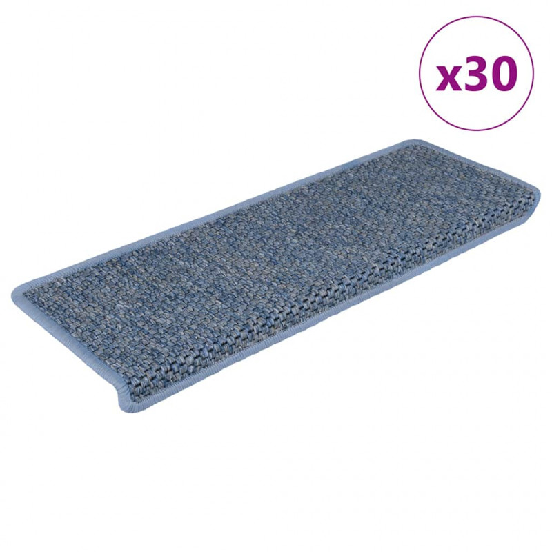 Maty na schody samoprzylepne sizal-look 30 szt. 65x21x4 cm