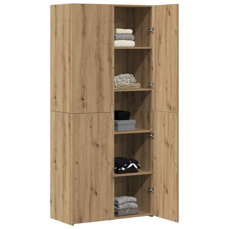 Highboard 2 pcs Dąb rzemieślniczy 80 x 42 x 185 cm