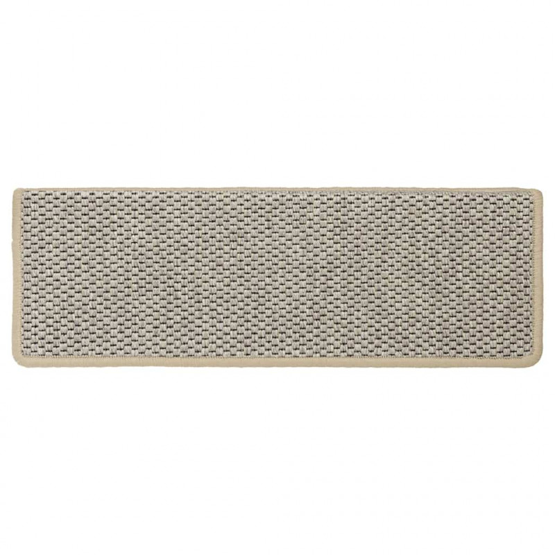 Maty na schody samoprzylepne sizal-look 30 szt. 65x21x4 cm