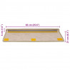 Maty na schody samoprzylepne sizal-look 30 szt. 65x21x4 cm