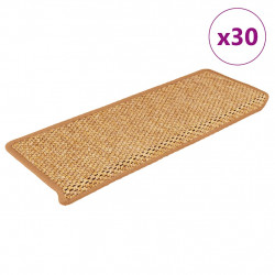 Maty na schody samoprzylepne sizal-look 30 szt. 65x21x4 cm