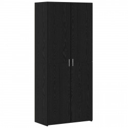 Highboard 2 pcs Czarny Dąb 80 x 42 x 185 cm