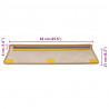 Maty na schody samoprzylepne sizal-look 30 szt. 65x21x4 cm