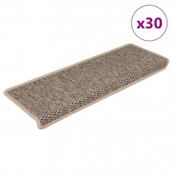 Maty na schody samoprzylepne sizal-look 30 szt. 65x21x4 cm