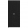 Highboard 2 pcs Czarny Dąb 80 x 42 x 185 cm