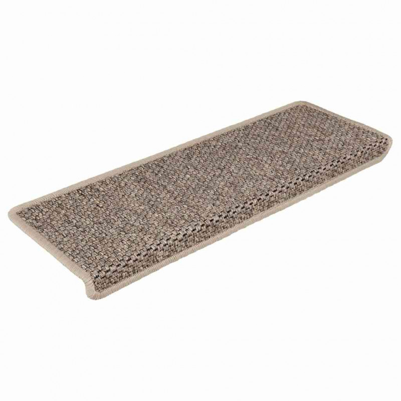 Maty na schody samoprzylepne sizal-look 30 szt. 65x21x4 cm