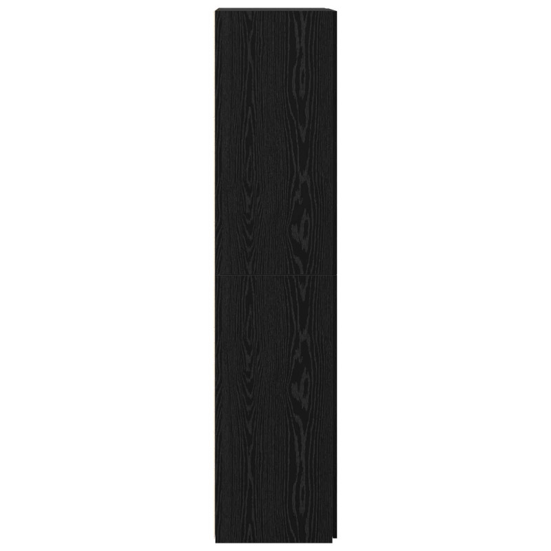 Highboard 2 pcs Czarny Dąb 80 x 42 x 185 cm