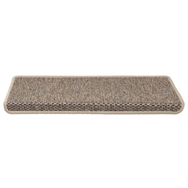 Maty na schody samoprzylepne sizal-look 30 szt. 65x21x4 cm