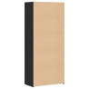 Highboard 2 pcs Czarny Dąb 80 x 42 x 185 cm