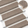 Maty na schody samoprzylepne sizal-look 30 szt. 65x21x4 cm