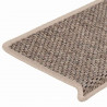 Maty na schody samoprzylepne sizal-look 30 szt. 65x21x4 cm