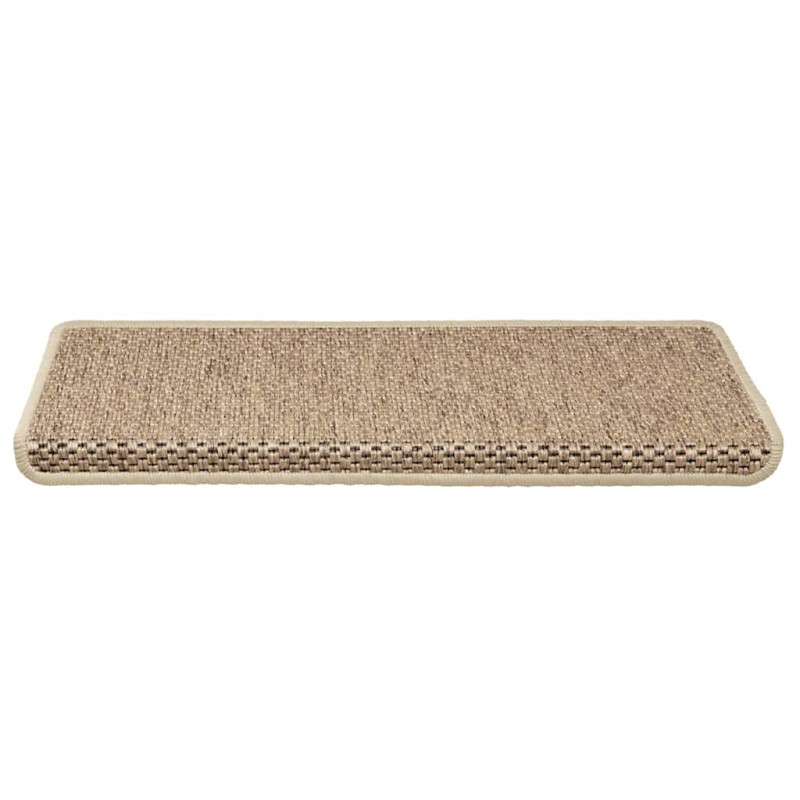 Maty na schody samoprzylepne sizal-look 30 szt. 65x21x4 cm