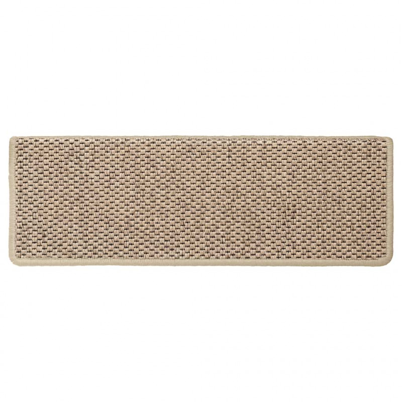 Maty na schody samoprzylepne sizal-look 30 szt. 65x21x4 cm