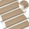 Maty na schody samoprzylepne sizal-look 30 szt. 65x21x4 cm
