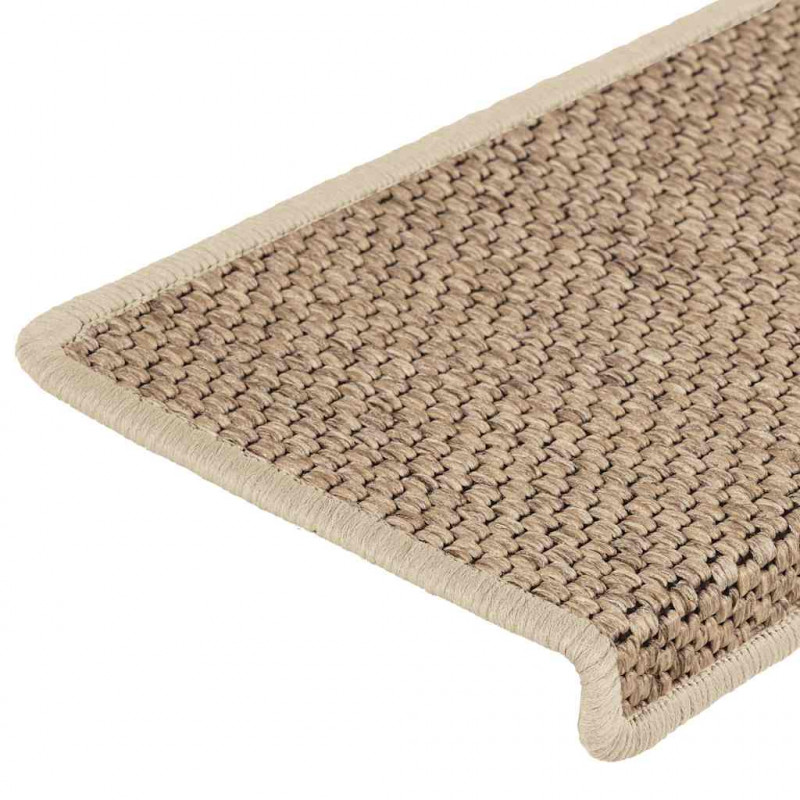 Maty na schody samoprzylepne sizal-look 30 szt. 65x21x4 cm