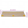 Maty na schody samoprzylepne sizal-look 30 szt. 65x21x4 cm