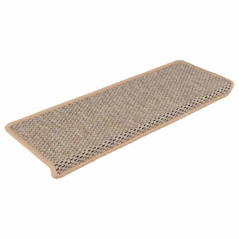 Maty na schody samoprzylepne sizal-look 30 szt. 65x21x4 cm