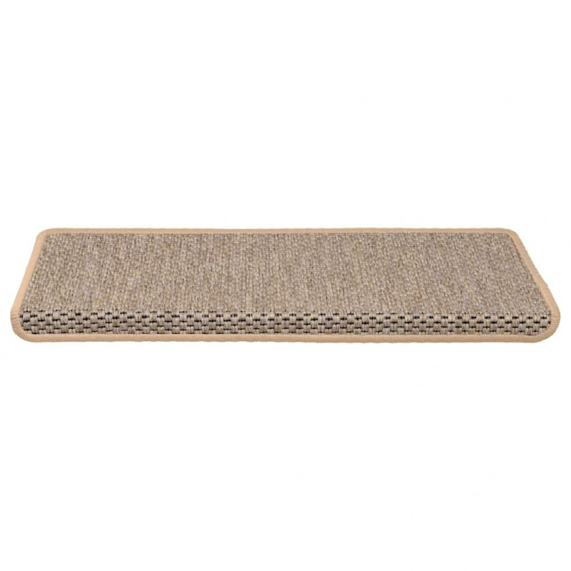 Maty na schody samoprzylepne sizal-look 30 szt. 65x21x4 cm