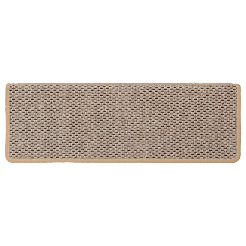 Maty na schody samoprzylepne sizal-look 30 szt. 65x21x4 cm