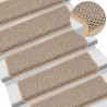 Maty na schody samoprzylepne sizal-look 30 szt. 65x21x4 cm