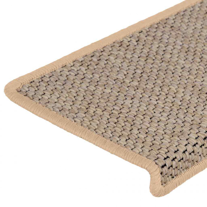 Maty na schody samoprzylepne sizal-look 30 szt. 65x21x4 cm