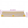 Maty na schody samoprzylepne sizal-look 30 szt. 65x21x4 cm
