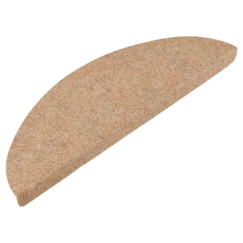 Maty na schody samoprzylepne 20 szt. Beżowe 56x17x3 cm