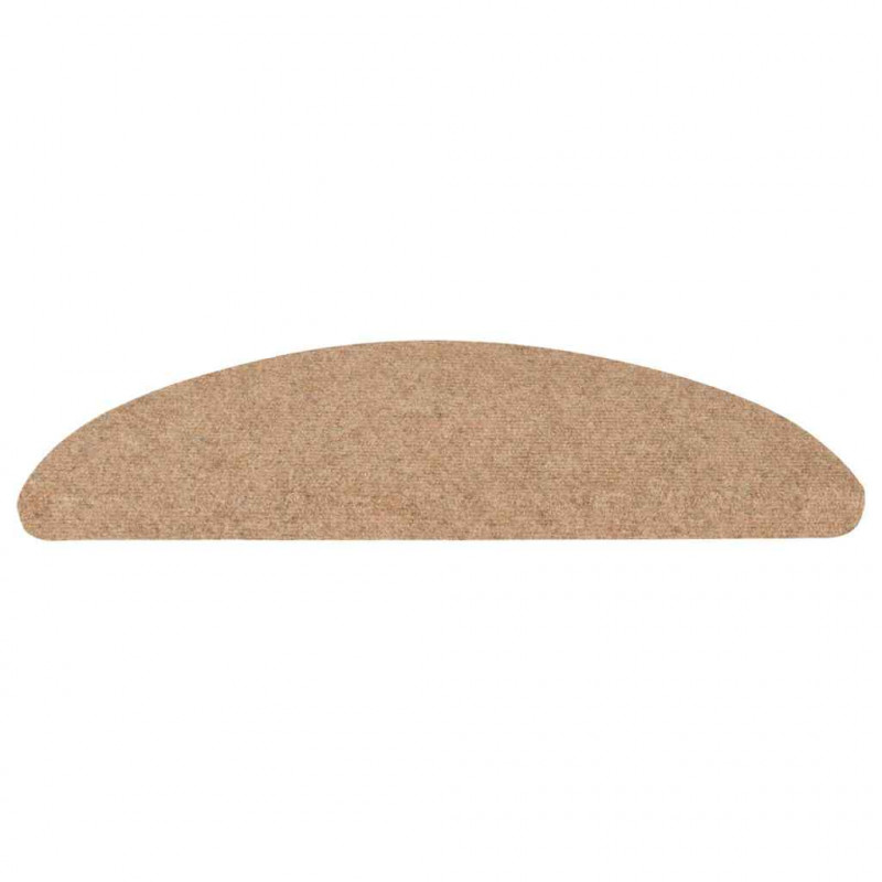 Maty na schody samoprzylepne 20 szt. Beżowe 56x17x3 cm