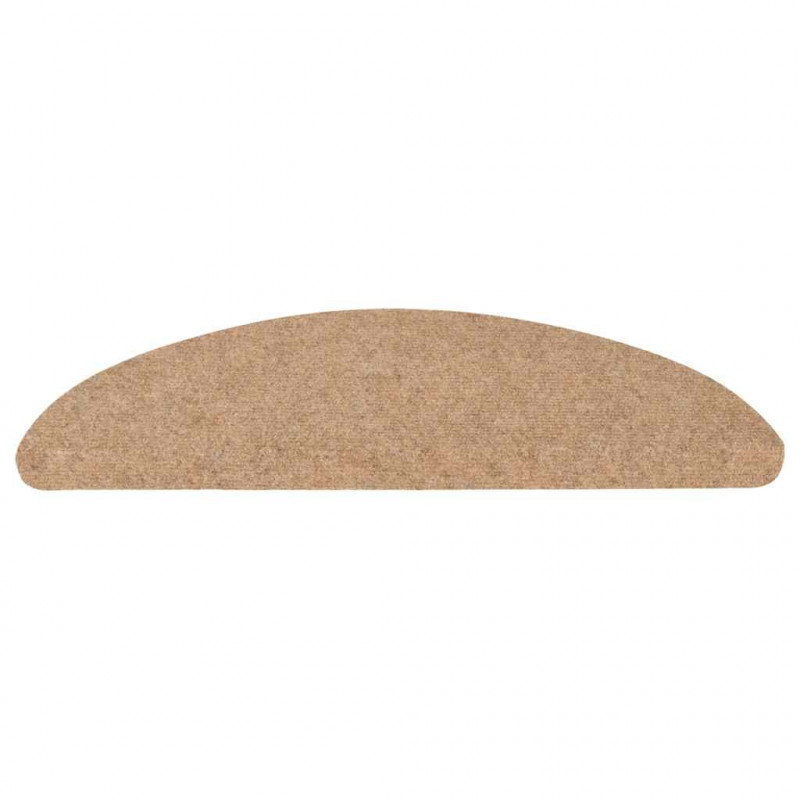 Maty na schody samoprzylepne 30 szt. Beżowe 56x17x3 cm